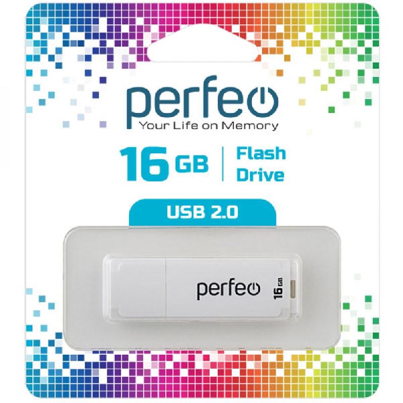 Perfeo USB 16GB C04 White