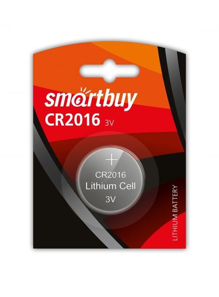 Элемент питания Smartbuy  CR2016/1B  Li-Ion (1 шт.)