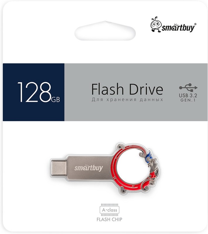 USB 3.0/3.1 накопитель Smartbuy 128 ГБ серия MSN Дракон Dual Type-C/Type-A (SB128GB3MSN)