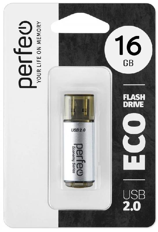 Perfeo USB 16GB E04 Silver economy series
