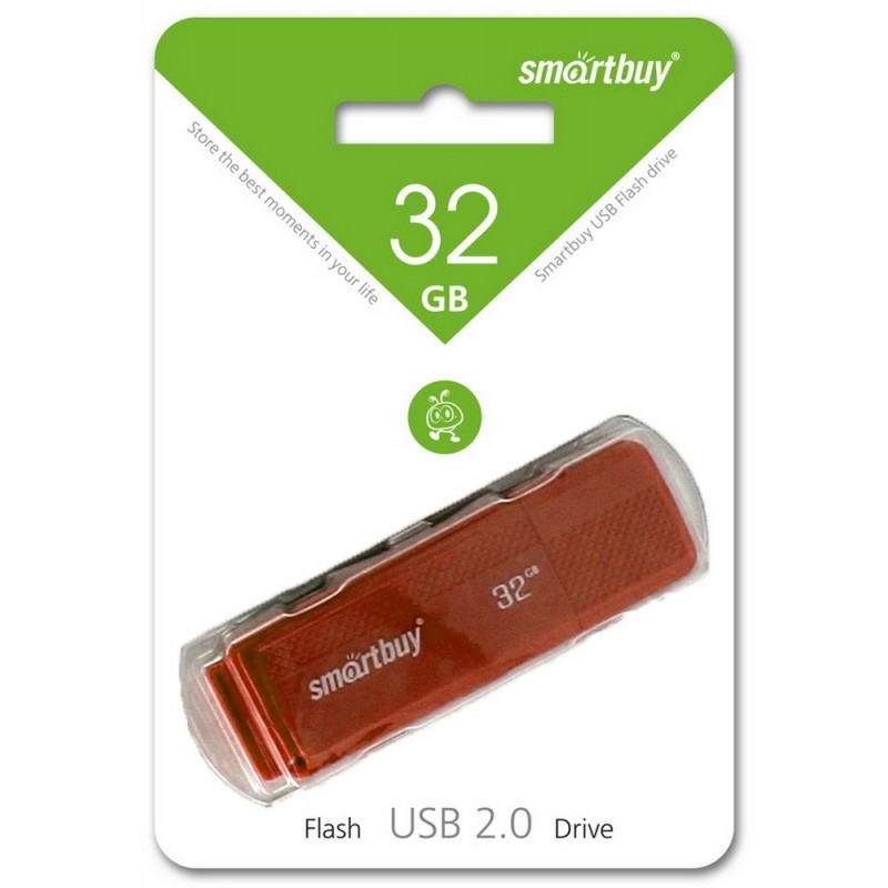Накопитель USB Flash 32GB SmartBuy Dock  (Красный)