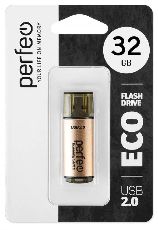 Perfeo USB 32GB E04 Gold economy series