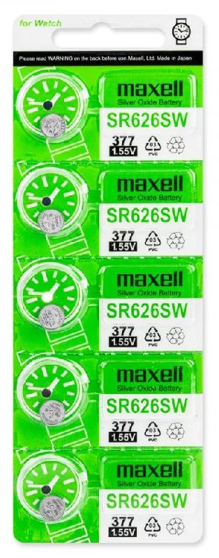 MAXELL 377 SR626SW/5BL GREEN (CN) (|100/2000)