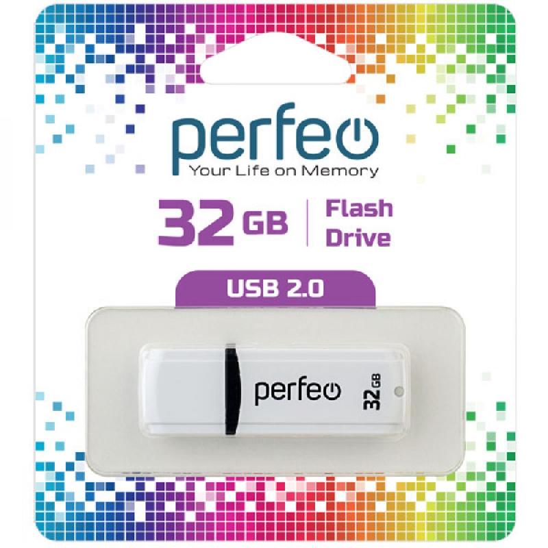 Perfeo USB 32GB C02 White