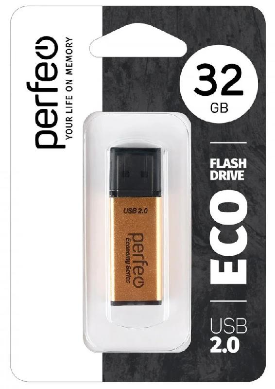 Perfeo USB 32GB E03 Gold economy series