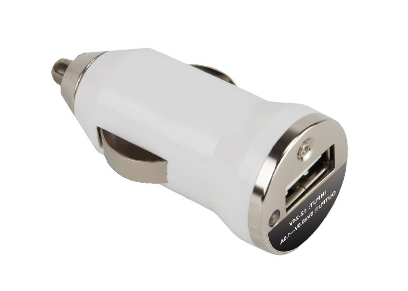 А07 Автомобильное зарядное устройство с USB оригинал 1000 m/a (Белый)