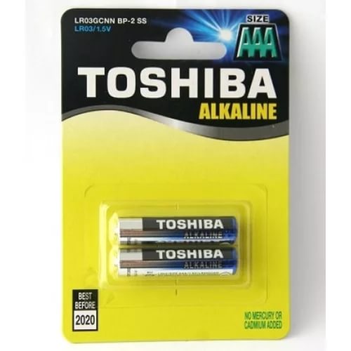 Батарейка алкалиновая Toshiba LR03/2BL AAA  (2 шт. в блистере)
