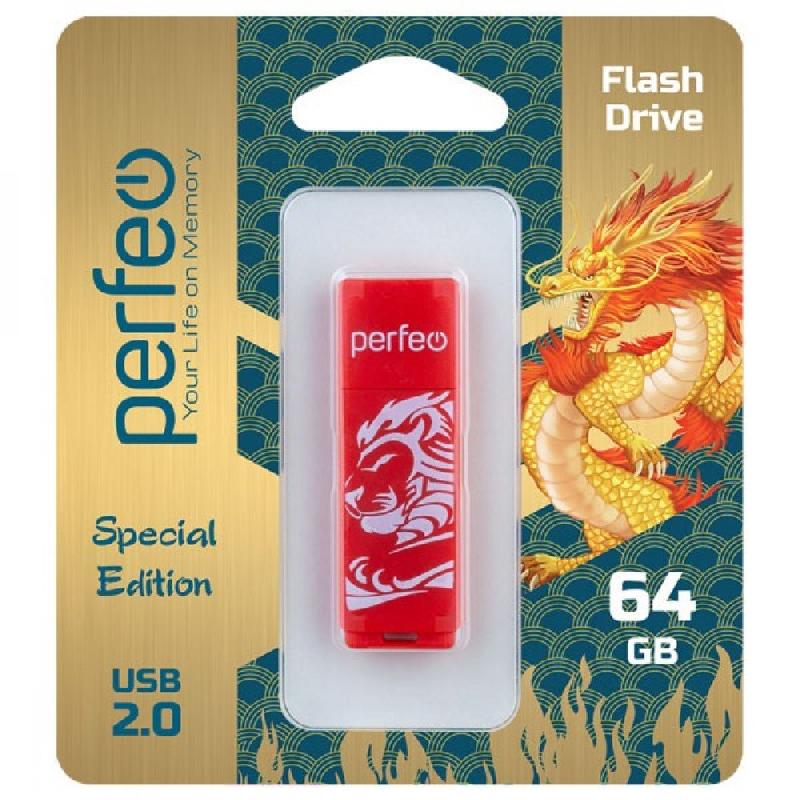 Perfeo USB 64GB C04 Red Lion