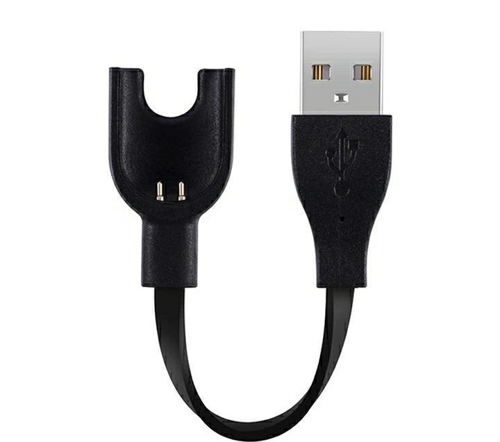 USB Кабель-зарядка для фитнес-браслета Xiaomi Mi Band 3 (Чёрный)