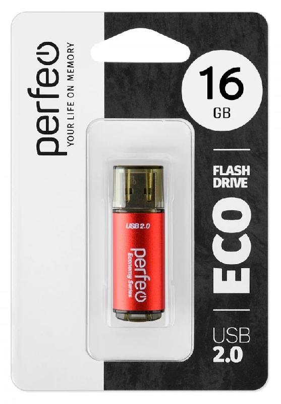 Perfeo USB 16GB E04 Red economy series