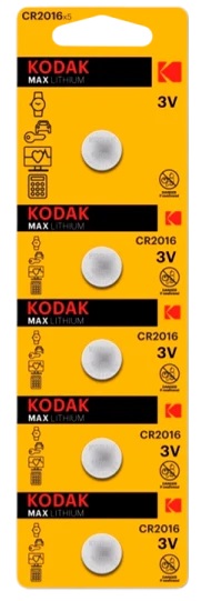 KODAK CR2016/5BL MAX Lithium (|60/360)