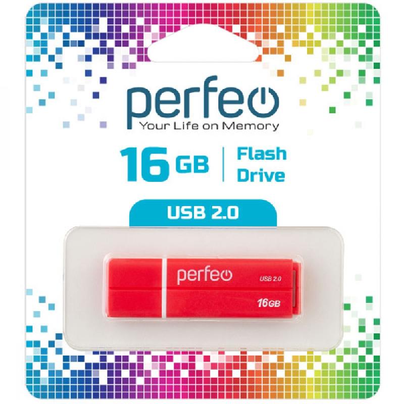 Perfeo USB 16GB C01G2 Red