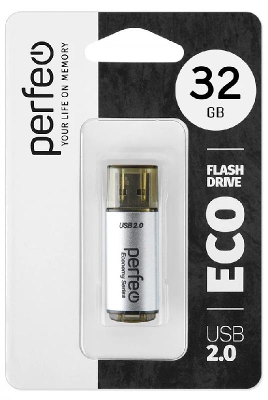 Perfeo USB 32GB E04 Silver economy series