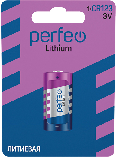Perfeo CR123/1BL Lithium (|20/320 PF_4350)