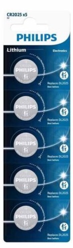 Philips CR2025/5BL Lithium (CN) (|60/600)