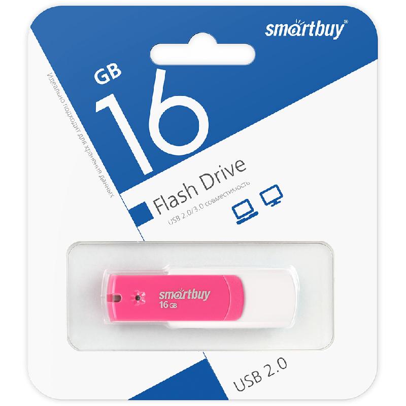 Накопитель USB Flash 16GB SmartBuy Diamond (Розовый)