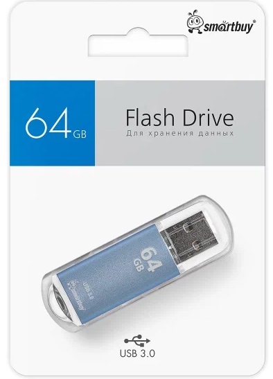 USB 3.0/3.1 накопитель Smartbuy 064 ГБ серия V-Cut Синий (SB64GBVC-B3)