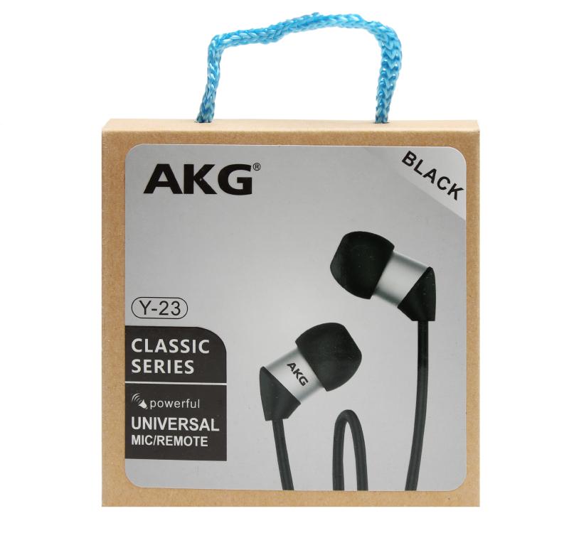 Наушники MP3 &quot;AKG&quot; Y-23 с микрофоном (упаковка-коробка) (Чёрный)