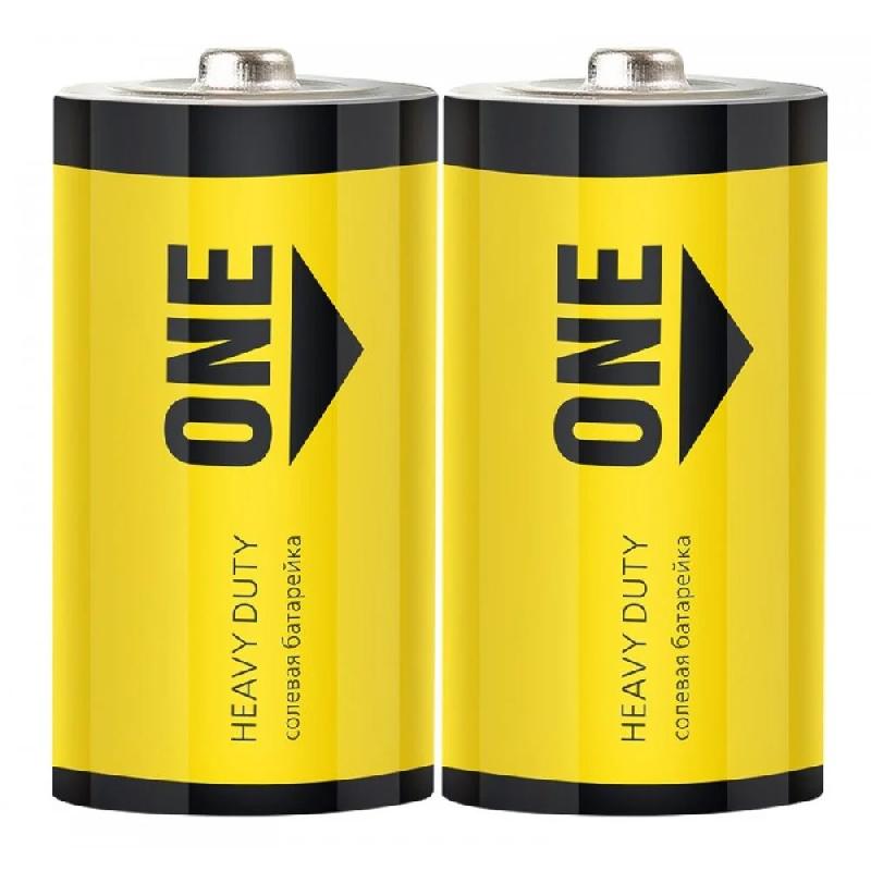 Батарейка солевая Smartbuy серия ONE R20/2S (24/288) (SOBZ-D02S-Eco)