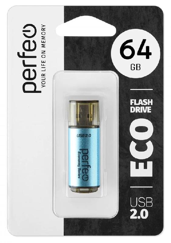 Perfeo USB 64GB E04 Blue economy series