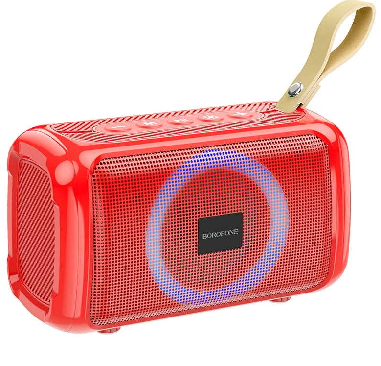 Колонка портативная Borofone BR17 (Bluetooth,USB, microSD,FM,AUX) (Красный)
