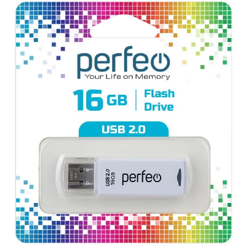 Perfeo USB 16GB C06 White