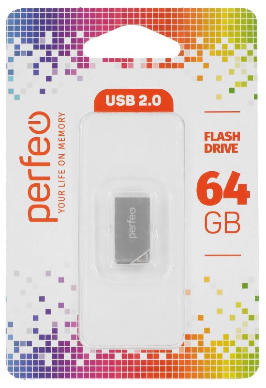 Perfeo USB 64GB M12 Metal Series