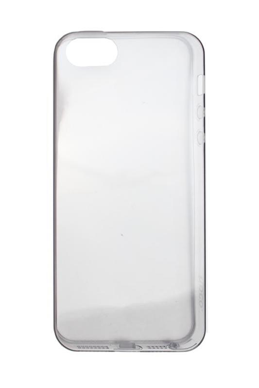 Силиконовый чехол для iPhone 5/5S ультратонкий (прозрачный) (Белый)