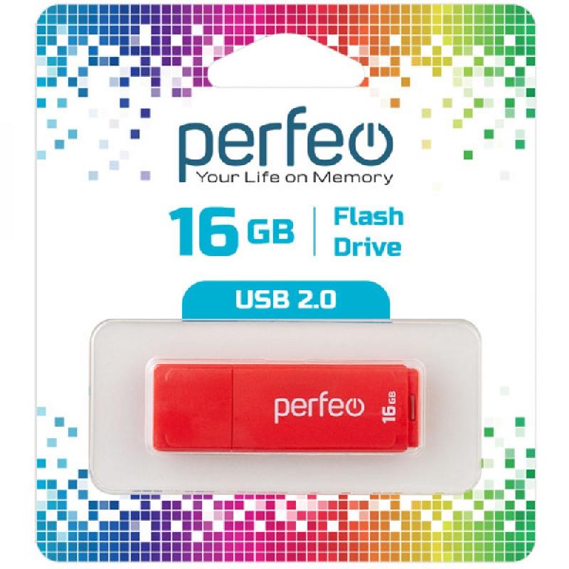 Perfeo USB 16GB C04 Red