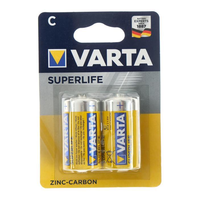 Батарейка солевая VARTA R14/2BL SUPERLIFE 2014 (2 шт.на блистере)