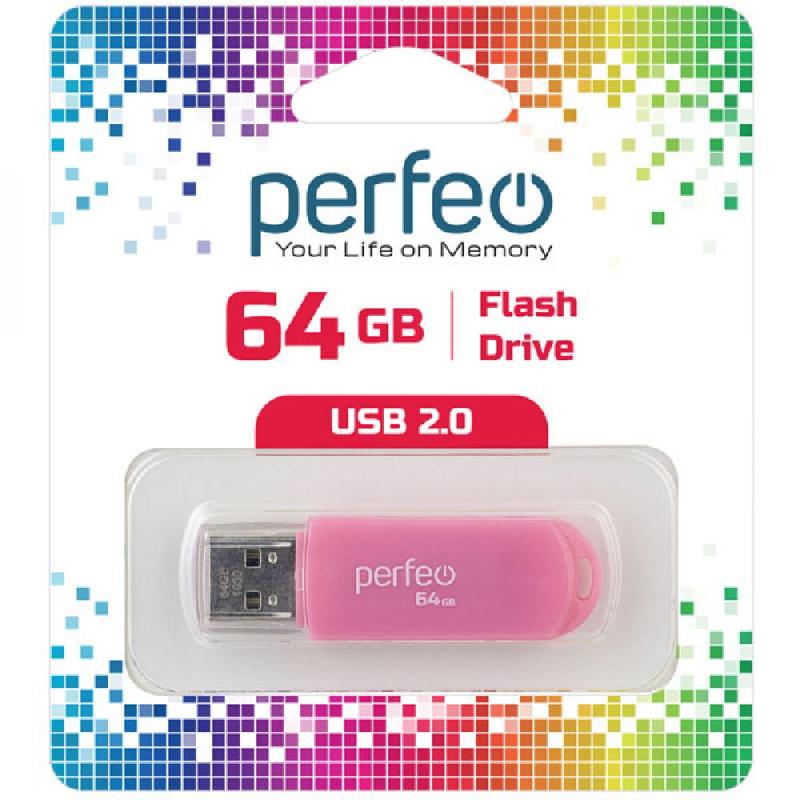 Perfeo USB 64GB C03 Pink
