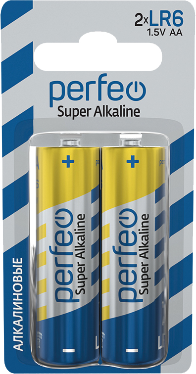 Perfeo LR6/2BL mini Super Alkaline (|40/600 PF_4865)