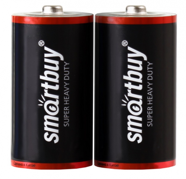 Батарейка солевая Smartbuy  R14/2S  SBBZ-C02S (2 шт.в пленке)