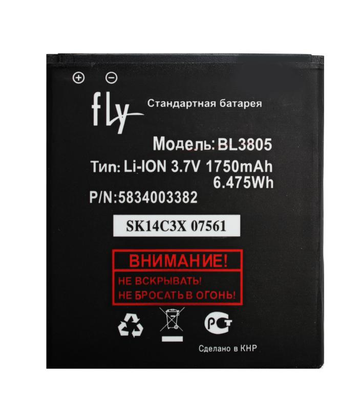 Аккумулятор для Fly  Q4402/IQ4404  BL3805 1750 mAh ориг. тех. упаковка