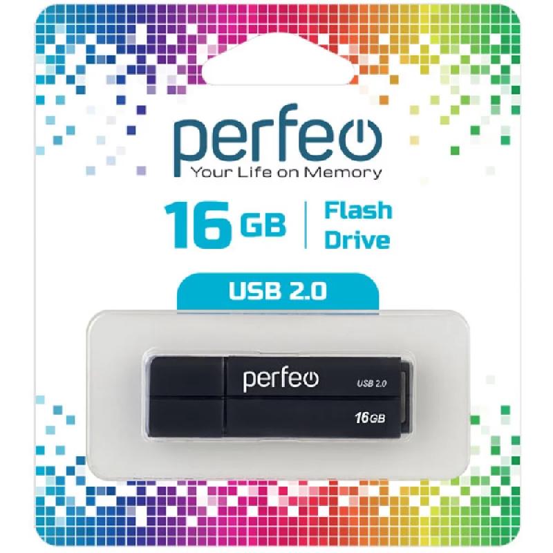 Perfeo USB 16GB C01G2 Black