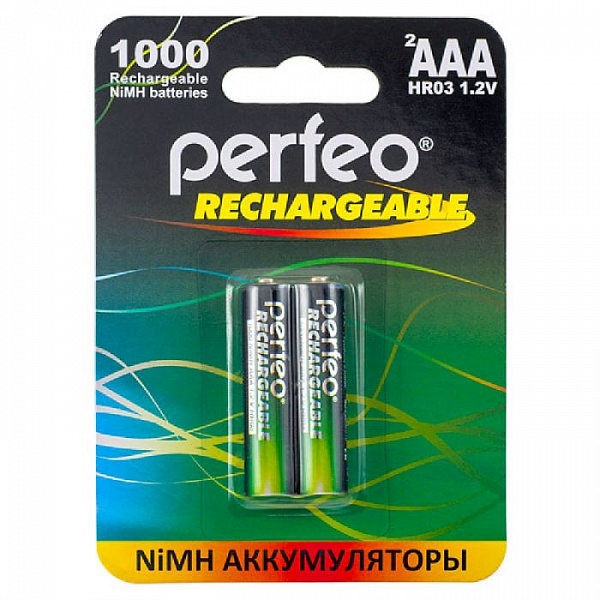 Аккумулятор Perfeo AAА HR3/2BL 1000 mAh NiMH (2 шт. в блистере)