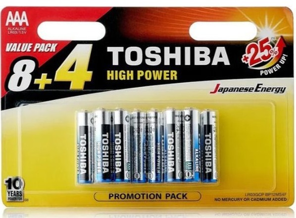 Toshiba LR03/12BL High Power Alkaline (|72/288)