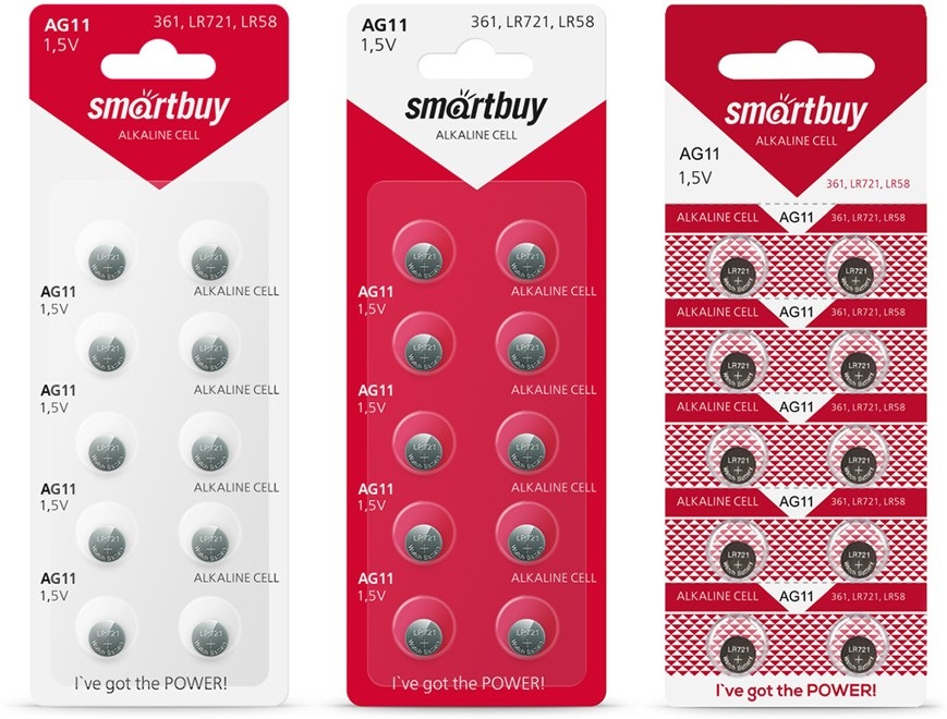 Батарейка часовая Smartbuy AG11-10B (100/2000) (SBBB-AG11-10B)