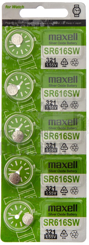MAXELL 321 SR616SW/5BL GREEN (CN)