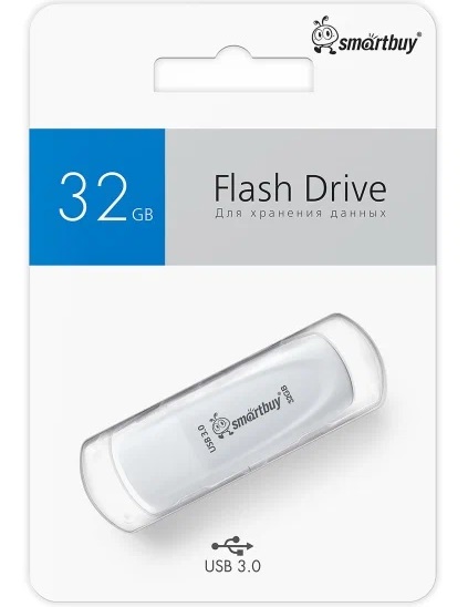 USB 3.0/3.1 накопитель Smartbuy 032 ГБ серия Scout Белый (SB032GB3SCW)