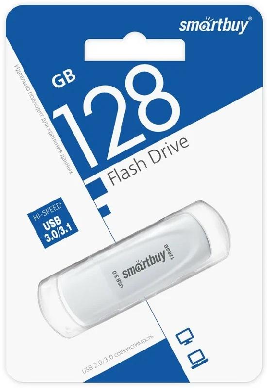USB 3.0/3.1 накопитель Smartbuy 128 ГБ серия Scout Белый (SB128GB3SCW)