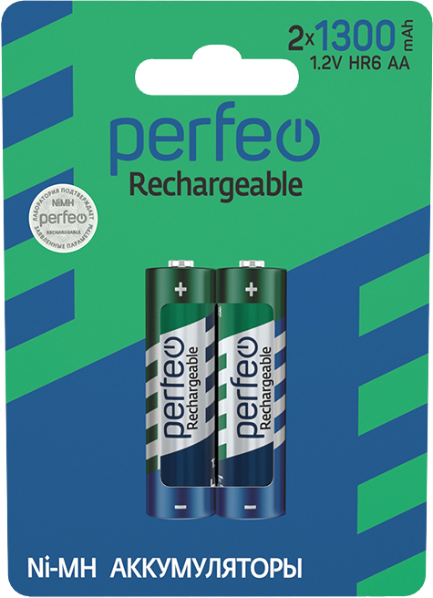 Perfeo AA1300mAh/2BL  Аккумулятор (|60/240 PF_4160)