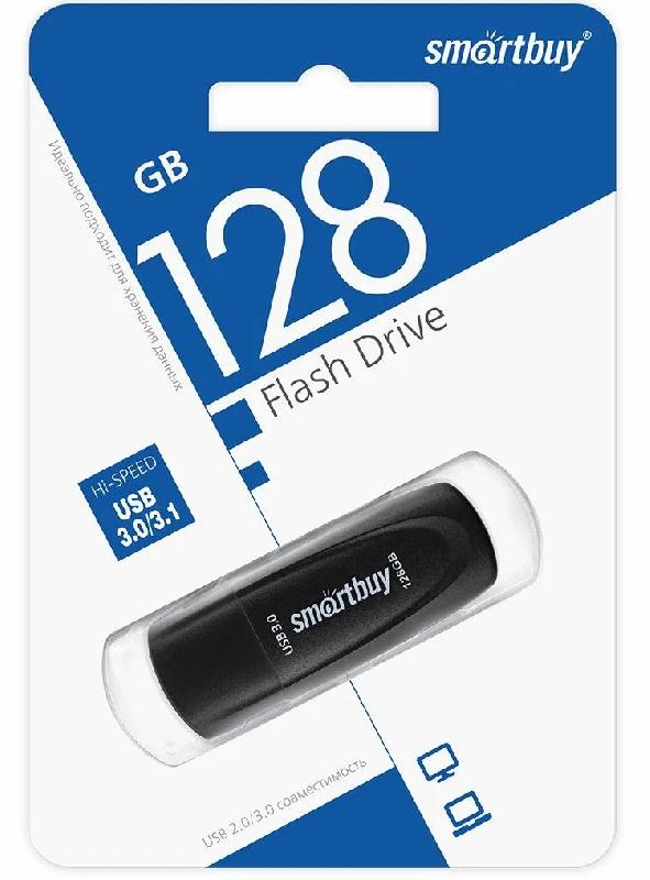 USB 3.0/3.1 накопитель Smartbuy 128 ГБ серия Scout Чёрный (SB128GB3SCK)