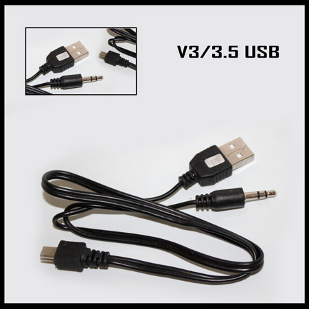 Кабель V3 /3.5 джек - USB ( для колонок)