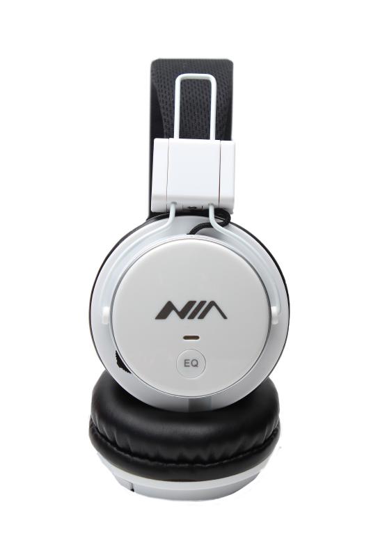 Беспроводные наушники NIA -Q8-851s с Bluetooth, FM Stereo Radio, MP3 Player, Heandphones (Белый)