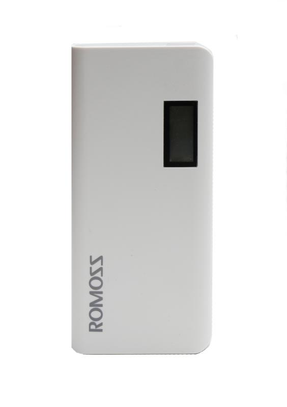 Портативный аккумулятор  ROMOZZ  Sense 4/ R3 10400 mAh 2 USB разъема 1000/2100 m/a с дисплем