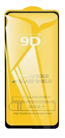 Защитное стекло на экран для Realme C30 (5D/9D, Чёрный, тех.упаковка)
